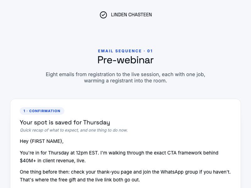 Pre-webinar preview