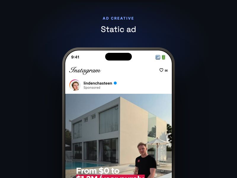 Static ad preview