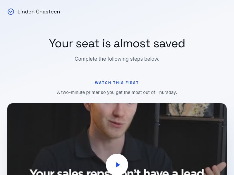 Thank-you page preview